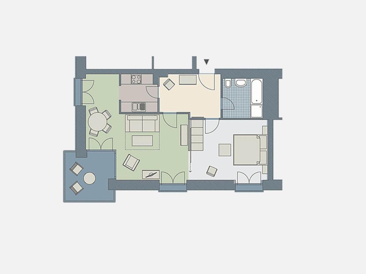 Kaiservillen - Mit 1 Schlafzimmer Und Balkon D122 Apartment *